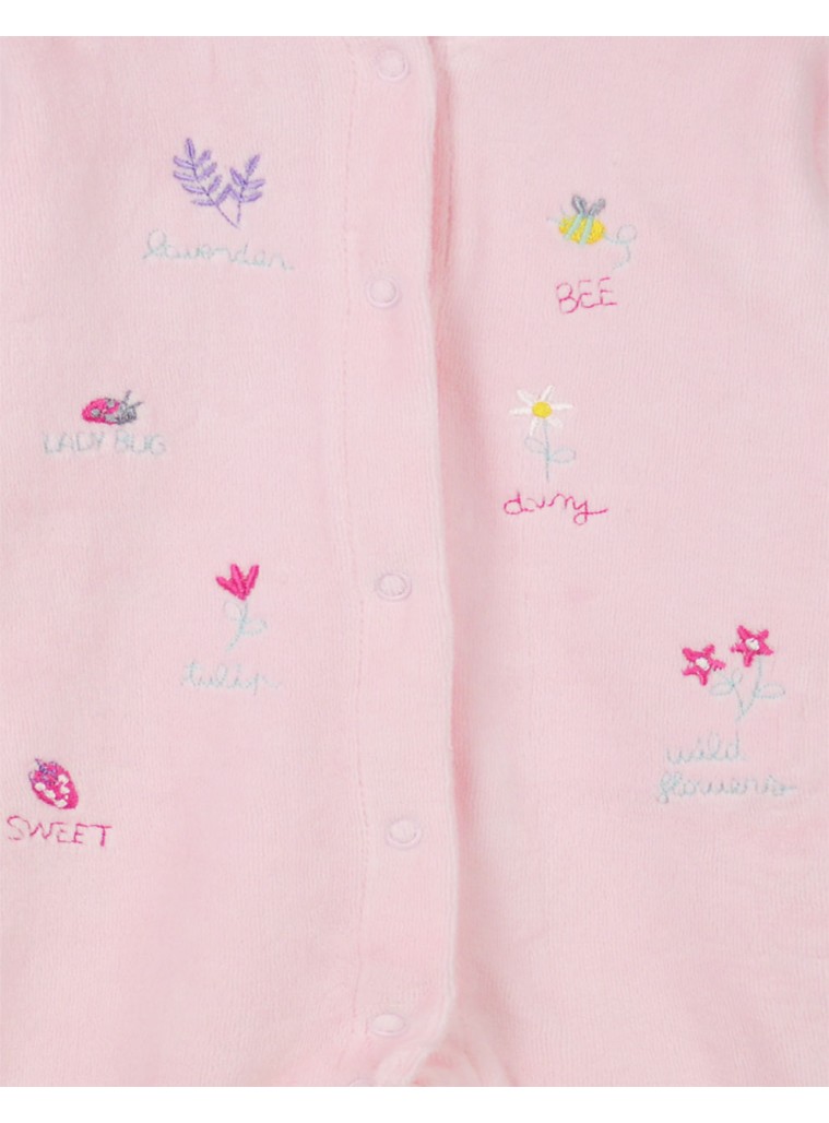 Velour romper | PINK