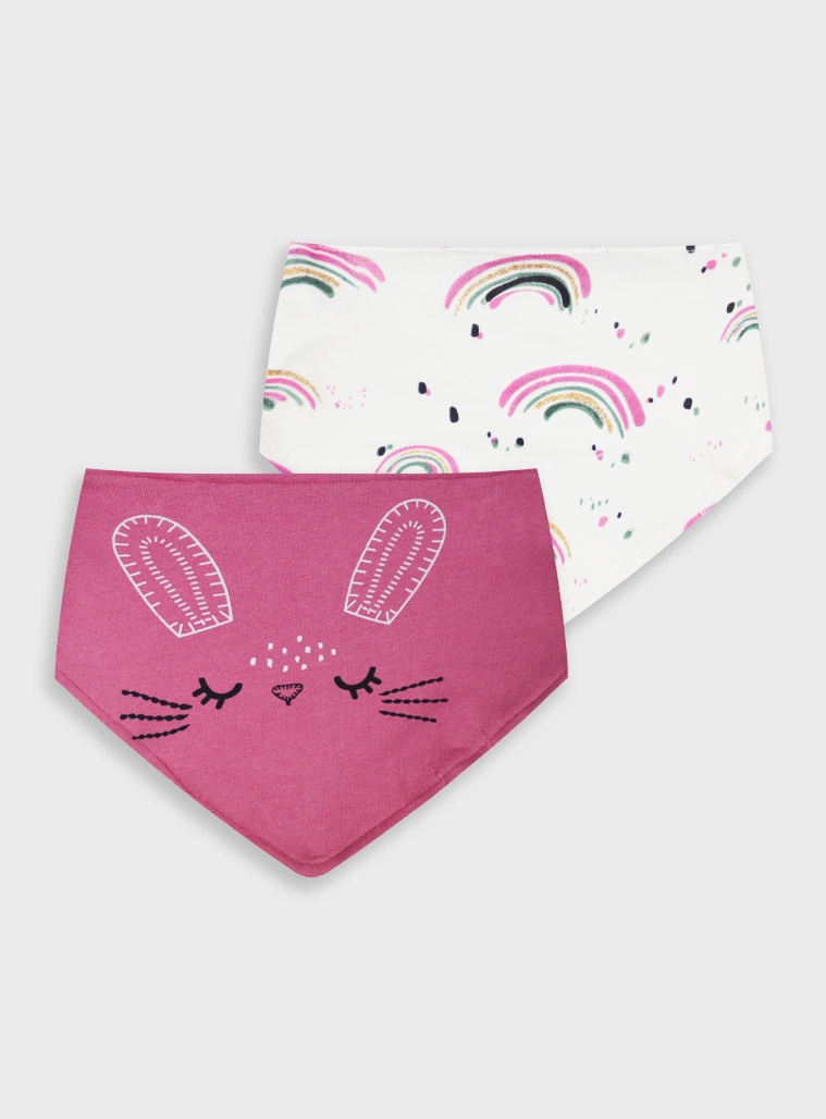 Σετ 2 τμχ σαλιάρες | ΡΟΖ Σετ 2 τμχ σαλιάρες | ΡΟΖ