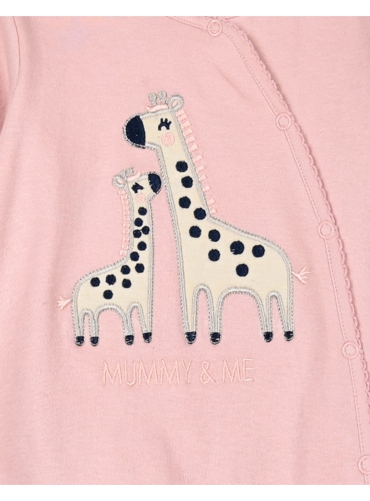 Baby cotton bodysuit with easy opening (3-24 Months) | ROSE PETAL Baby cotton bodysuit with easy opening (3-24 Months) | ROSE PETAL