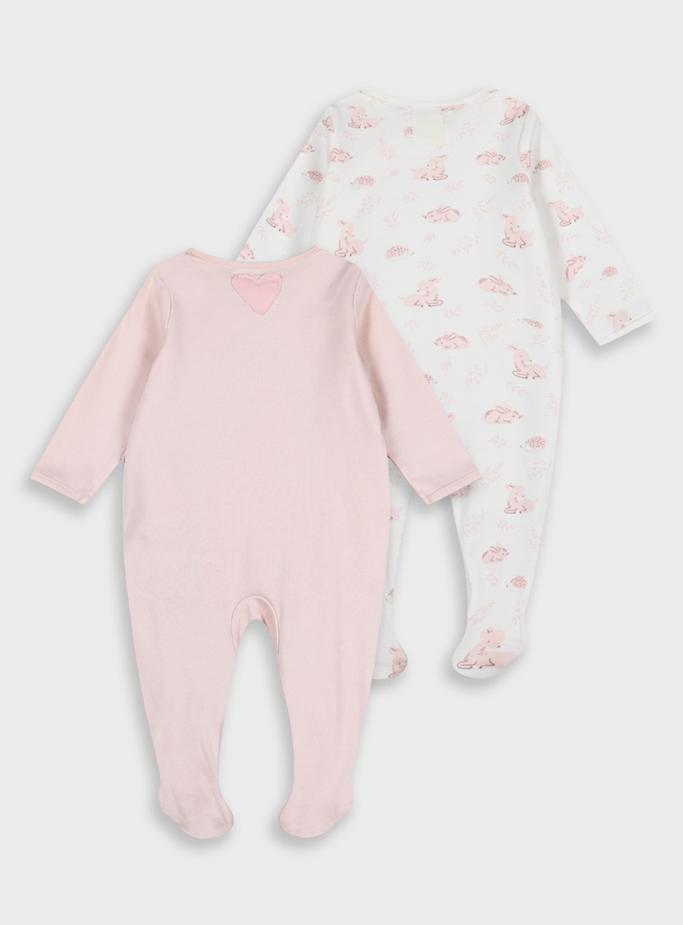 Βρεφικό σετ 2 τεμάχια βαμβακερά φορμάκια για κορίτσι | ΡΟΖ Βρεφικό σετ 2 τεμάχια βαμβακερά φορμάκια για κορίτσι | ΡΟΖ