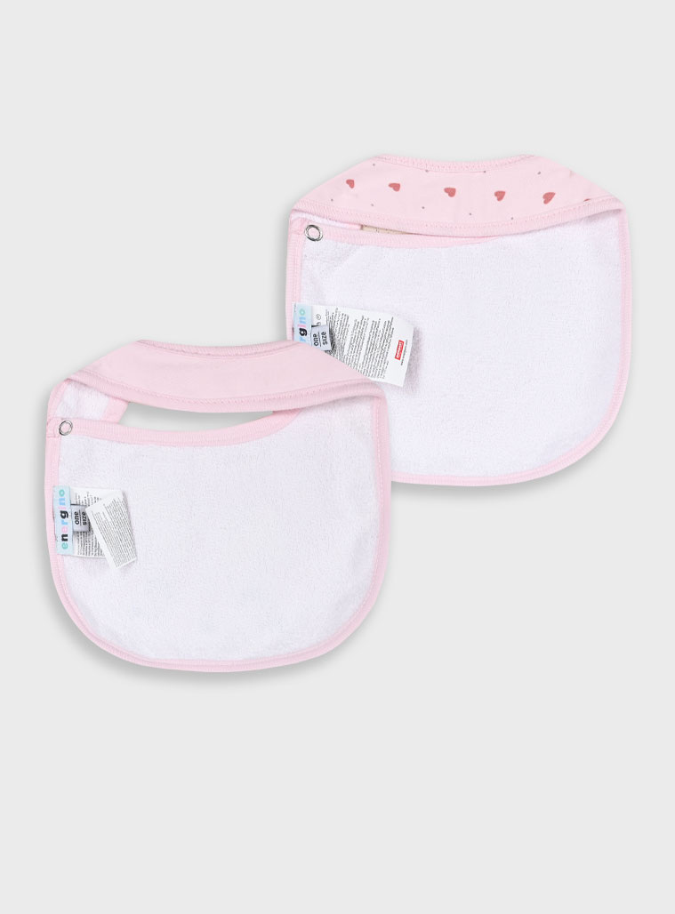 Set of 2 bibs for baby girls | POWDER