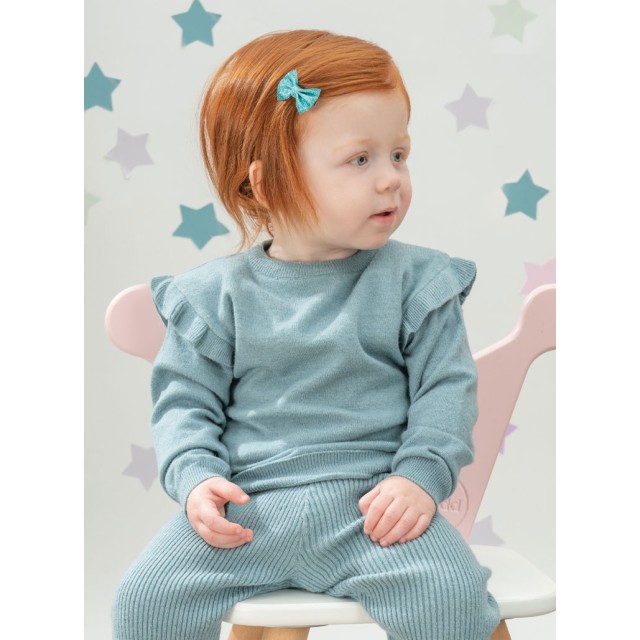 Knit set for baby girls (6 - 24 months) | MINT GREEN Knit set for baby girls (6 - 24 months) | MINT GREEN