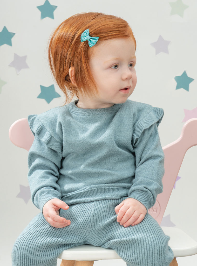 Knit set for baby girls (6 - 24 months) | MINT GREEN