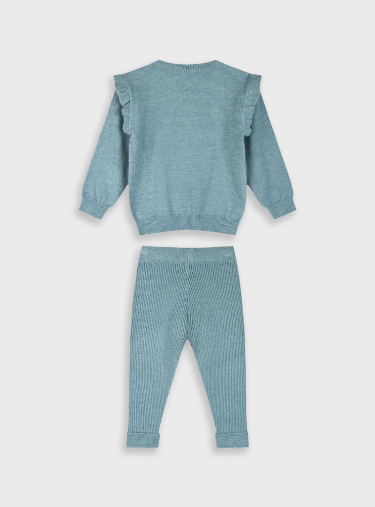 Knit set for baby girls (6 - 24 months) | MINT GREEN Knit set for baby girls (6 - 24 months) | MINT GREEN