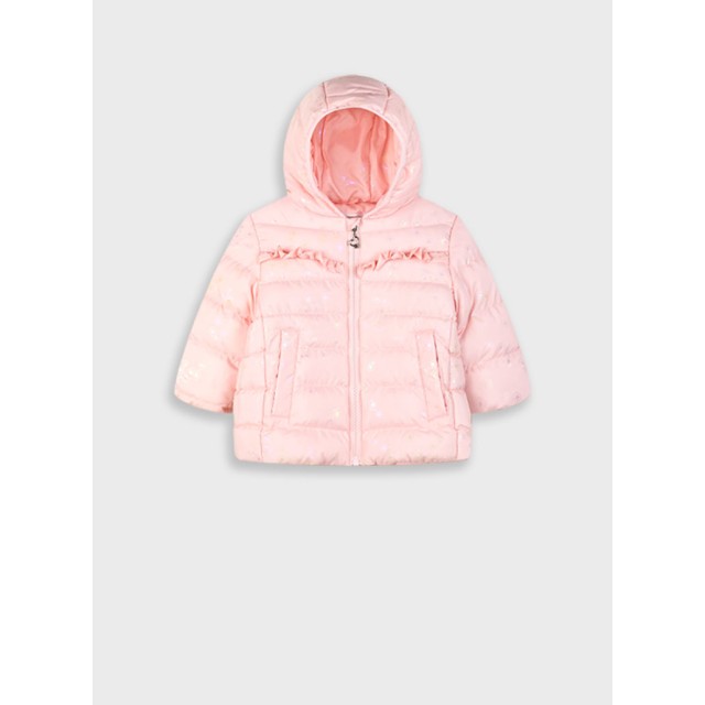 Baby quilted coat for girls (6 months - 3 years) | PINK Baby quilted coat for girls (6 months - 3 years) | PINK