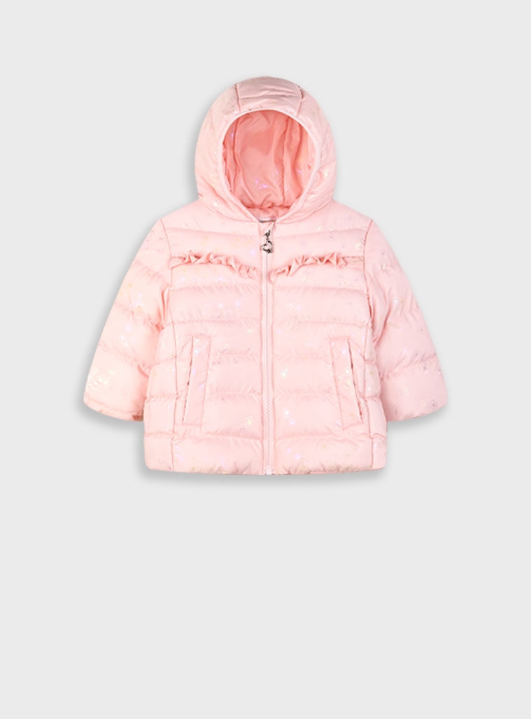 Baby quilted coat for girls (6 months - 3 years) | PINK