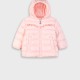 Baby quilted coat for girls (6 months - 3 years) | PINK Baby quilted coat for girls (6 months - 3 years) | PINK