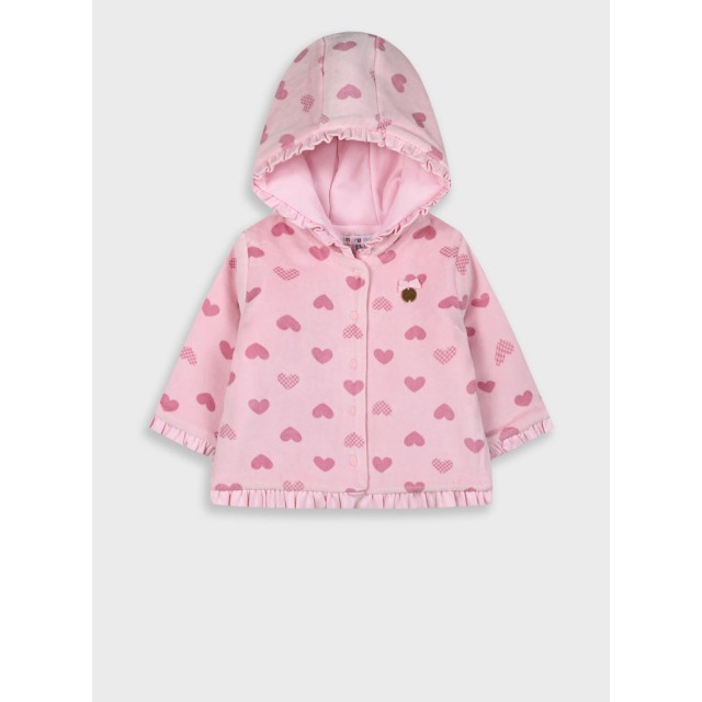 Baby jacket with hood for girls (3 - 18 months) | SUGARPLUM Baby jacket with hood for girls (3 - 18 months) | SUGARPLUM