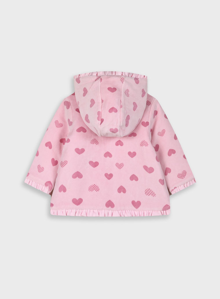 Baby jacket with hood for girls (3 - 18 months) | SUGARPLUM Baby jacket with hood for girls (3 - 18 months) | SUGARPLUM