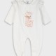Baby velvet romper for girls (0 - 12 months) | ECRU Baby velvet romper for girls (0 - 12 months) | ECRU
