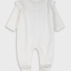 Baby velvet romper for girls (0 - 12 months) | ECRU Baby velvet romper for girls (0 - 12 months) | ECRU