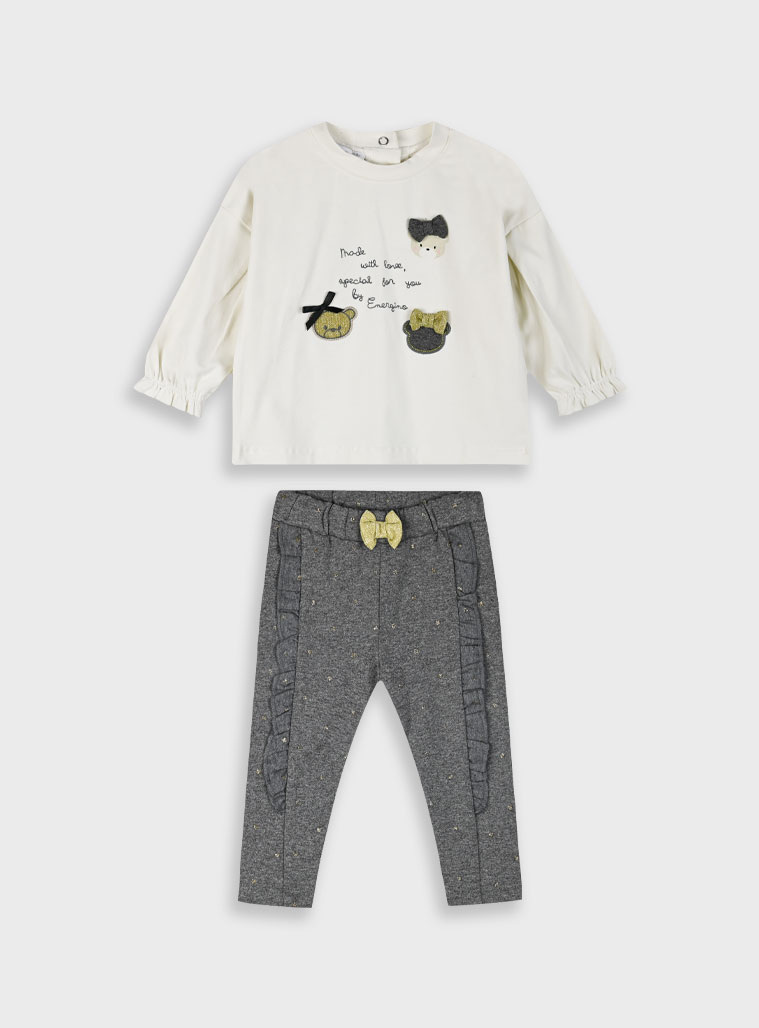 Baby set for girls (6 - 24 months) | DARK MELANGE