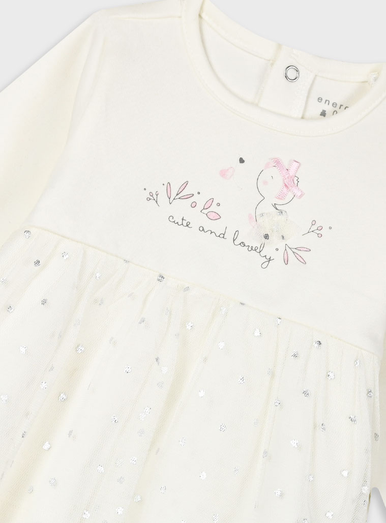 Baby set with velvet leggings for girls (0 - 18 months) | SUGARPLUM