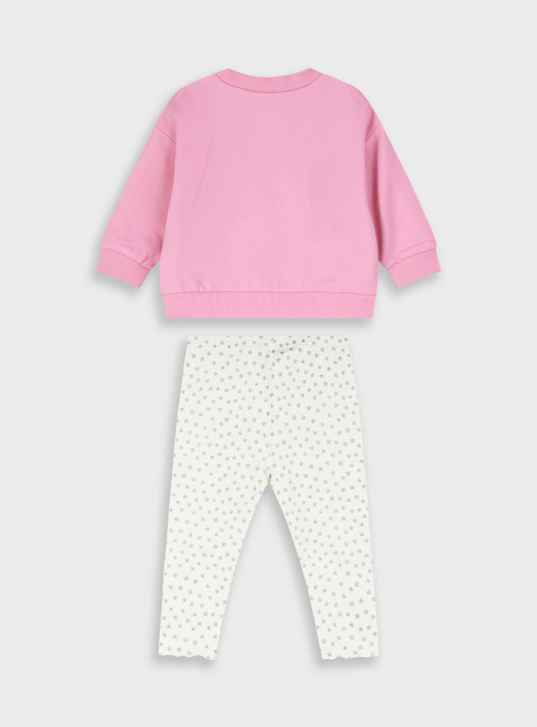 Βρεφικό σετ 2 τεμαχίων μπλούζα με κολάν | ΕΚΡΟΥ Βρεφικό σετ 2 τεμαχίων μπλούζα με κολάν | ΕΚΡΟΥ