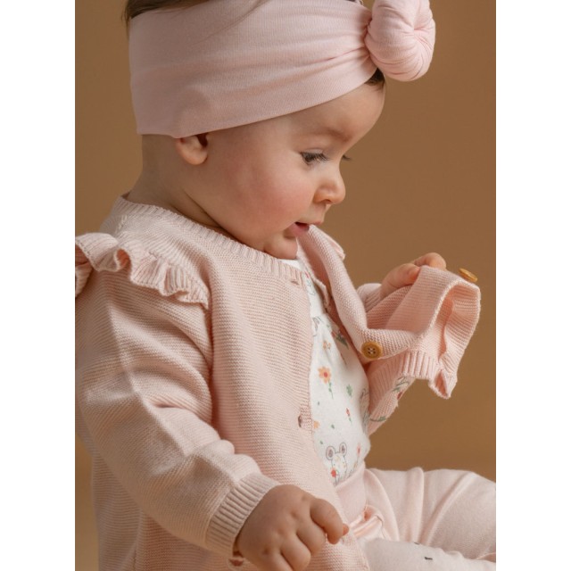 Βρεφική πλεκτή ζακέτα | ΠΟΥΔΡΑ Βρεφική πλεκτή ζακέτα | ΠΟΥΔΡΑ