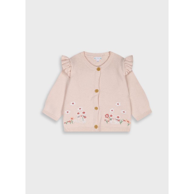 Βρεφική πλεκτή ζακέτα | ΠΟΥΔΡΑ