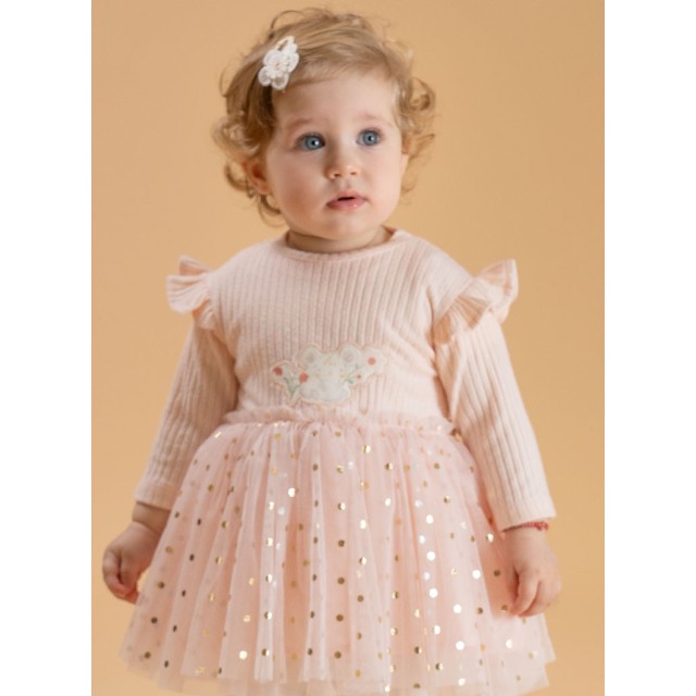 Βρεφικό ριπ φόρεμα | ΠΟΥΔΡΑ Βρεφικό ριπ φόρεμα | ΠΟΥΔΡΑ