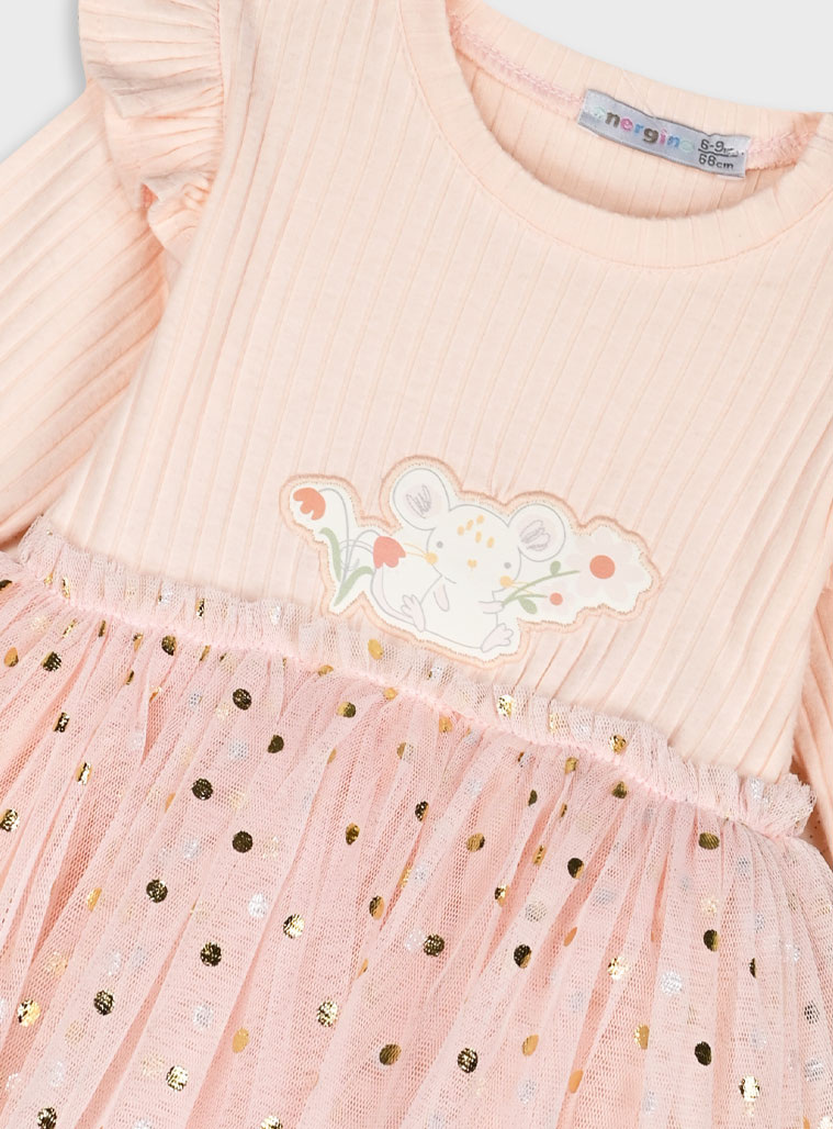 Βρεφικό ριπ φόρεμα | ΠΟΥΔΡΑ Βρεφικό ριπ φόρεμα | ΠΟΥΔΡΑ