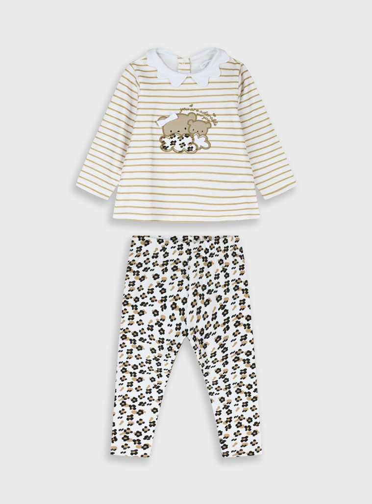 Βρεφικό σετ 2 τεμαχίων μπλούζα με κολάν | ΕΜΠΡΙΜΕ Βρεφικό σετ 2 τεμαχίων μπλούζα με κολάν | ΕΜΠΡΙΜΕ
