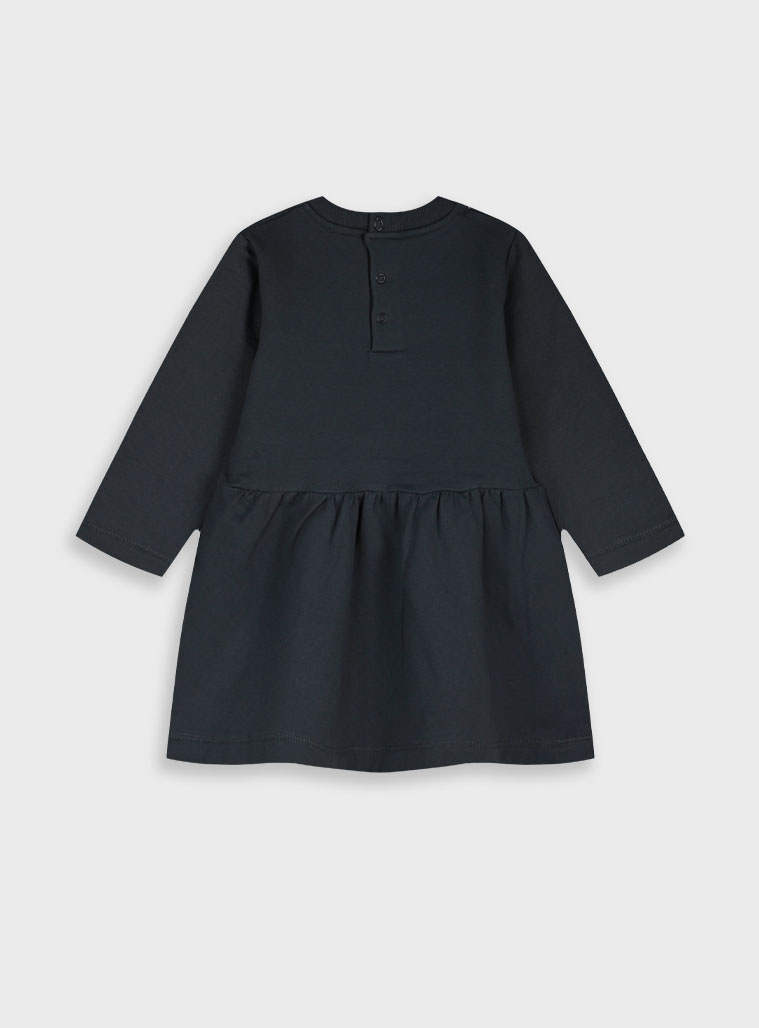 Βρεφικό φούτερ φόρεμα | ΑΝΘΡΑΚΙ