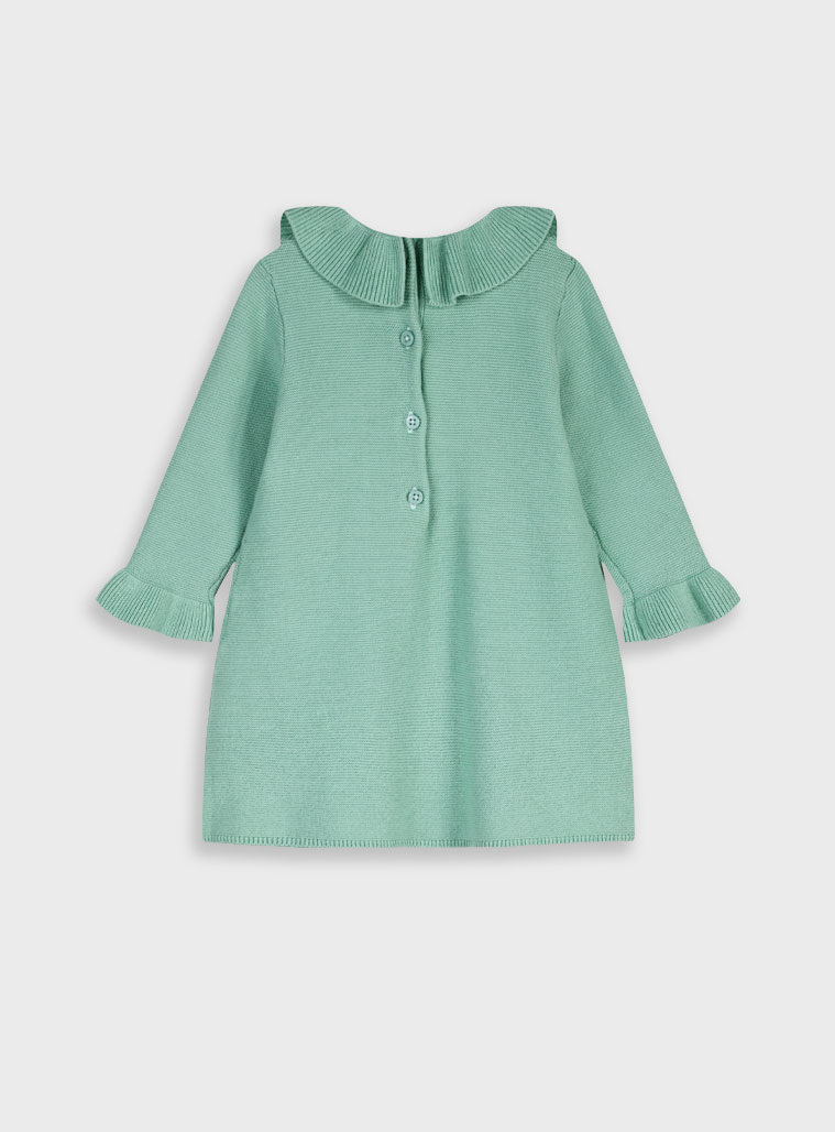Βρεφικό πλεκτό φόρεμα | ΜΕΝΤΑ Βρεφικό πλεκτό φόρεμα | ΜΕΝΤΑ