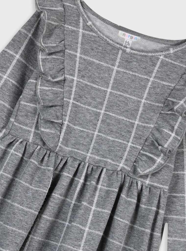 Βρεφικό καρρώ φόρεμα | ΜΕΛΑΝΖΕ Βρεφικό καρρώ φόρεμα | ΜΕΛΑΝΖΕ