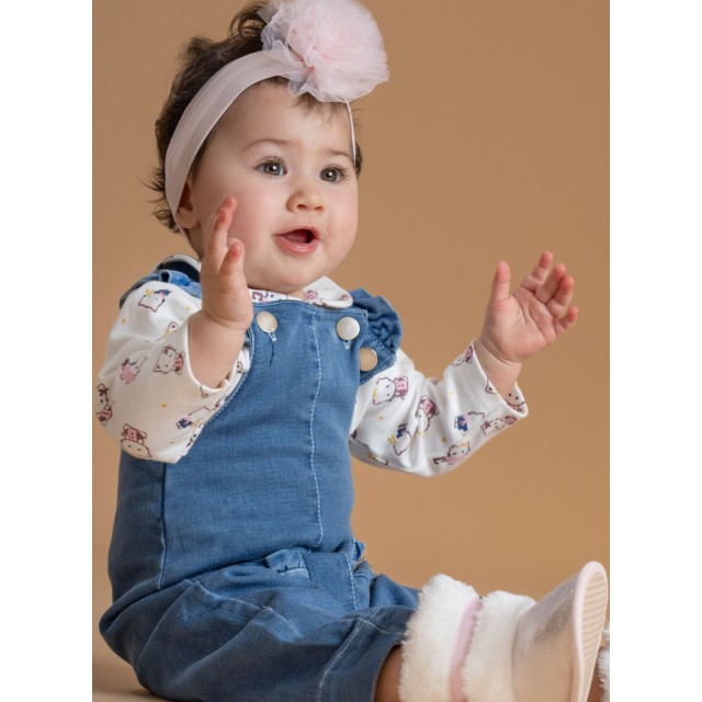 Βρεφικό σετ 2 τεμαχίων μπλούζα με σαλοπέτα | ΜΠΛΕ ΤΖΗΝ Βρεφικό σετ 2 τεμαχίων μπλούζα με σαλοπέτα | ΜΠΛΕ ΤΖΗΝ