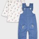Βρεφικό σετ 2 τεμαχίων μπλούζα με σαλοπέτα | ΜΠΛΕ ΤΖΗΝ Βρεφικό σετ 2 τεμαχίων μπλούζα με σαλοπέτα | ΜΠΛΕ ΤΖΗΝ