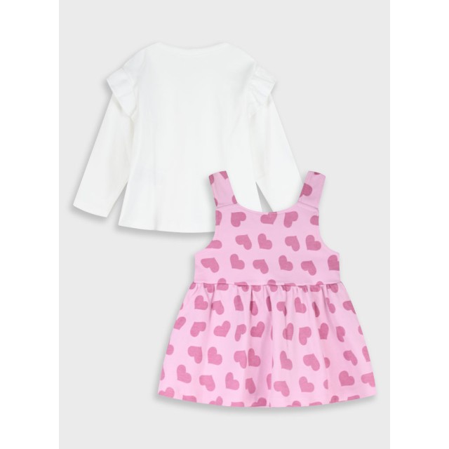 Baby 2 piece set shirt with dress | ALL OVER PRINT