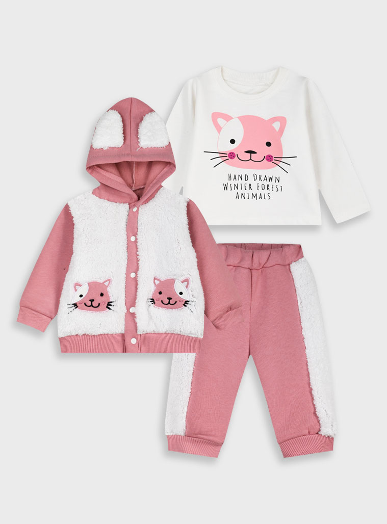 Βρεφική φούτερ φόρμα | ΣΚΟΝΙΣΜΕΝΟ ΡΟΖ Βρεφική φούτερ φόρμα | ΣΚΟΝΙΣΜΕΝΟ ΡΟΖ