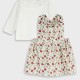 Baby pinafore with shirt | ESTAMPADO ALL OVER