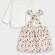 Baby pinafore with shirt | ESTAMPADO ALL OVER