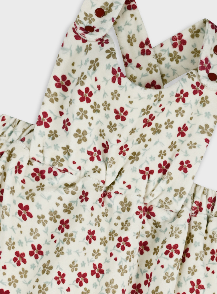 Baby pinafore with shirt | ESTAMPADO ALL OVER