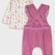 Baby shirt with overalls | Petalo di rosa