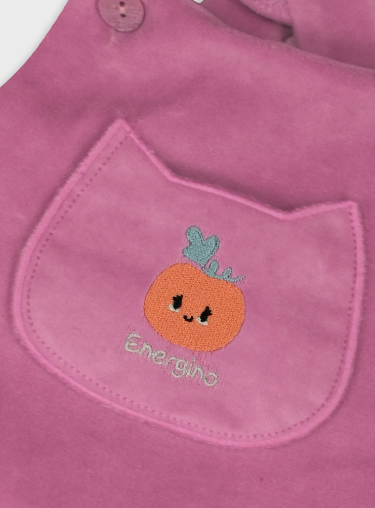 Baby shirt with overalls | Petalo di rosa