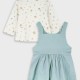 Baby pinafore with shirt | PEANUT