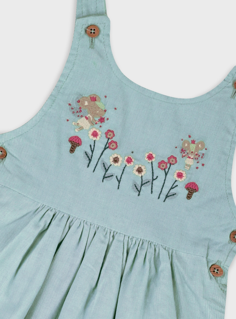 Baby pinafore with shirt | PEANUT