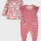 Baby shirt with overalls | ROSE PETAL