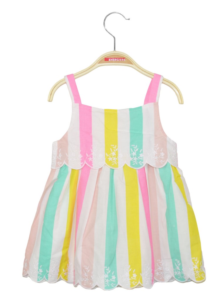 Striped dress for baby girls (3 - 18 months) | STRIPPED PRINT