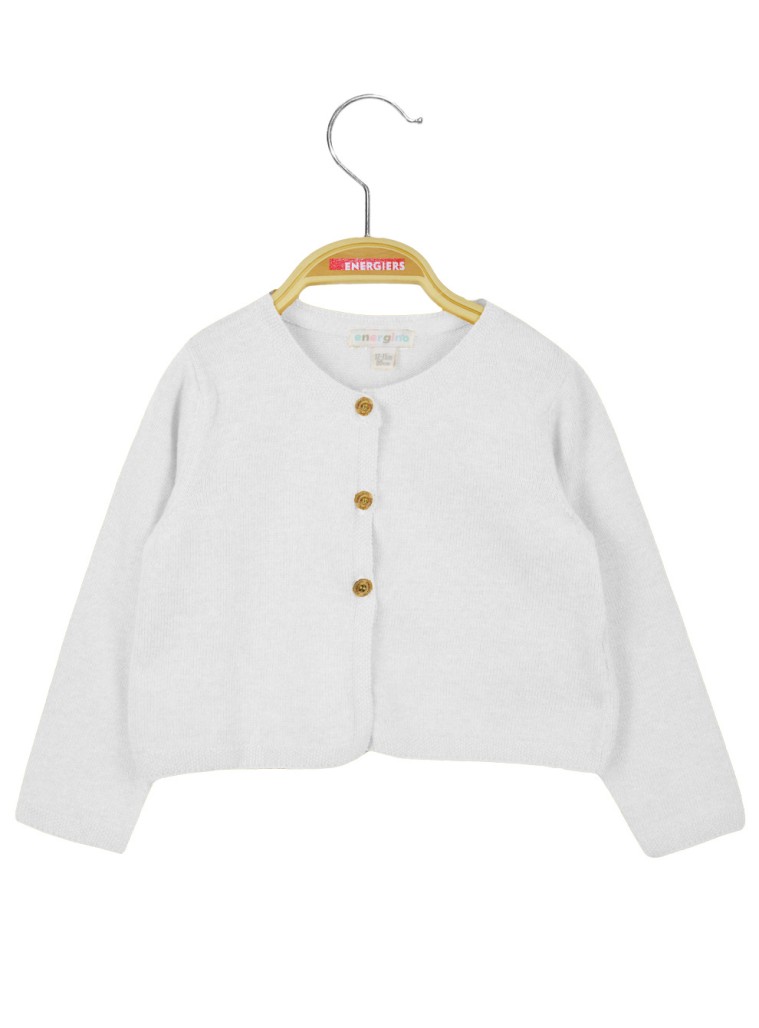 Baby girl΄s knitted bolero (3-18 months) | WHITE