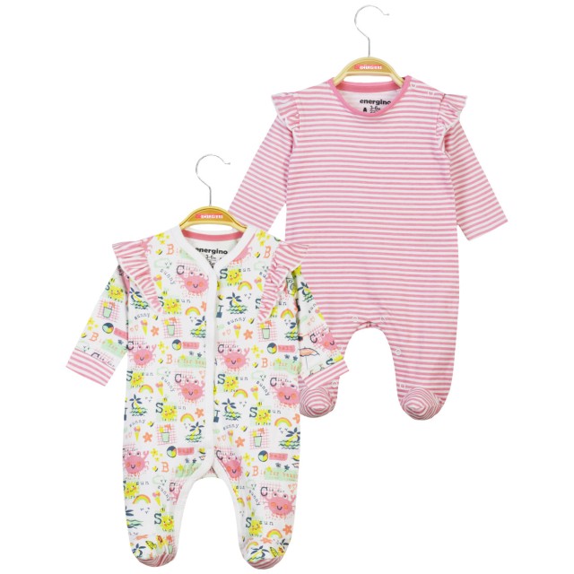 Set 2 pcs rompers | STRIPPED PRINT