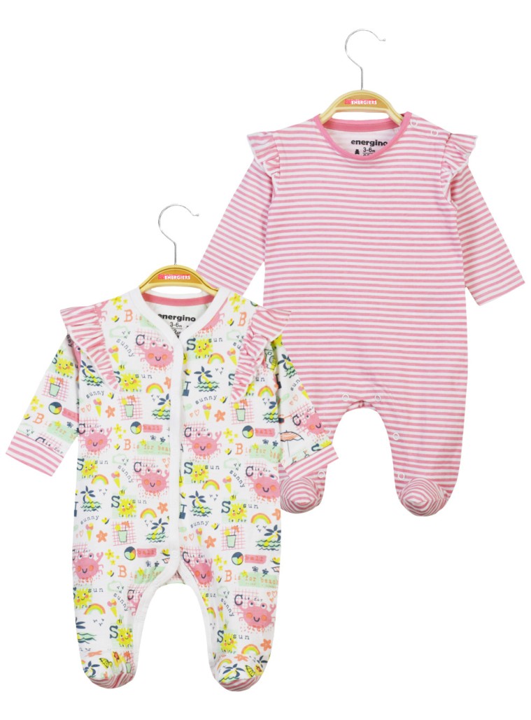 Set 2 pcs rompers | STRIPPED PRINT