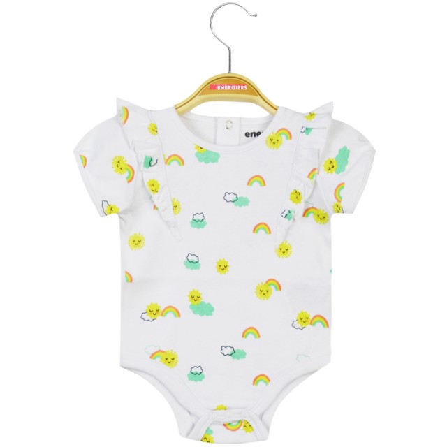 Σετ 2 κορμάκια για βρεφικό κορίτσι (0 - 18 μηνών) | ΛΕΥΚΟ