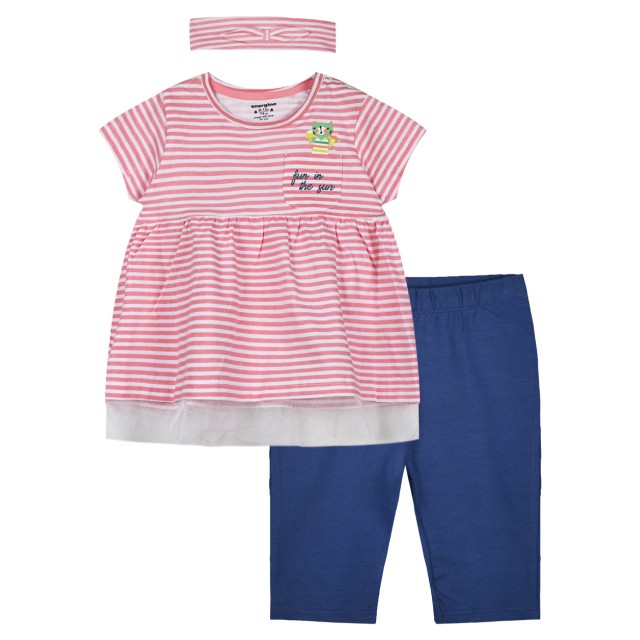 Set t-shirt with leggings for baby girls (3 - 18 months) | BLUE