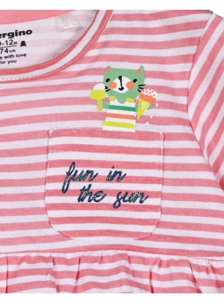 Set t-shirt with leggings for baby girls (3 - 18 months) | BLUE