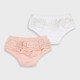 Baby girl΄s 2 piece underwear set (0-18 months) | WHITE