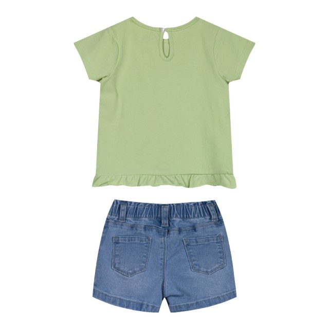 Baby girl΄s 2 piece set (3-18 months) | BLUE DENIM