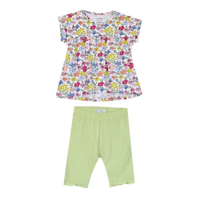 Βρεφικό σετ 2 τεμάχια με τύπωμα για κορίτσι (3-18 μηνών) | ΑΚΤΙΝΙΔΙΟ