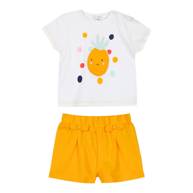 Βρεφικό σετ 2 τεμάχια με τύπωμα για κορίτσι (0-18 μηνών) | ΜΟΥΣΤΑΡΔΙ