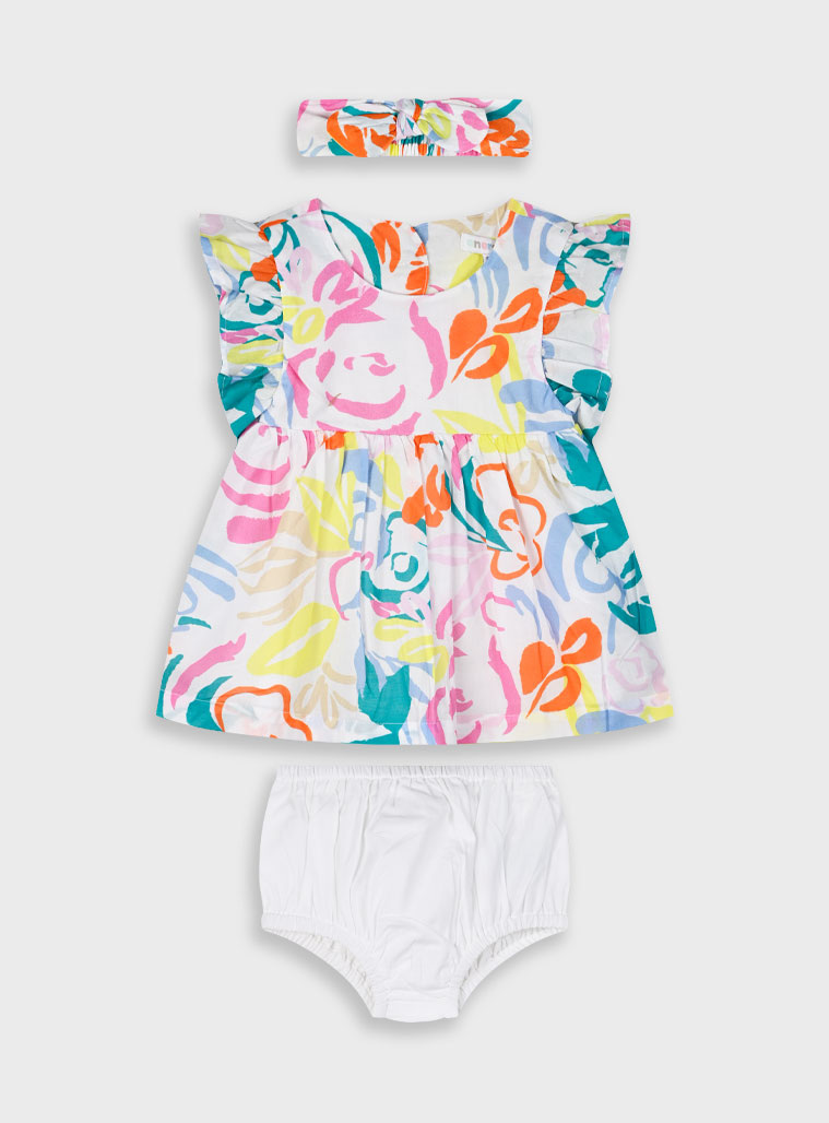 Dress for baby girls (3 - 24 months) | ALL OVER PRINT